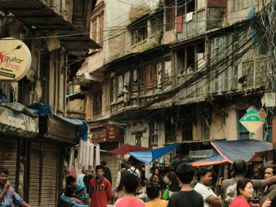 The streets of Kathmandu, Nepal