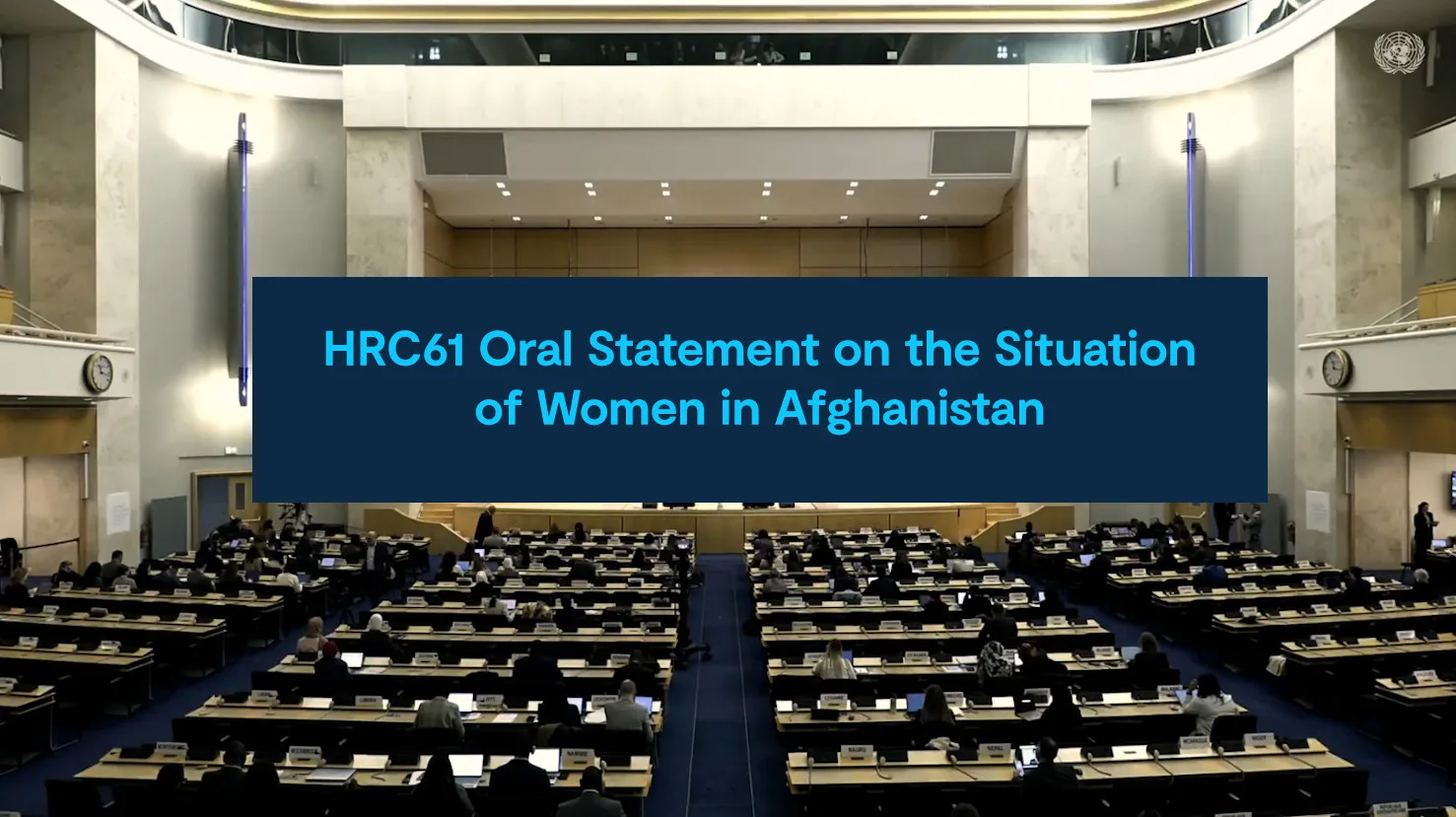 HRC61 Oral Statement on the Situation of Women in Afghanistan