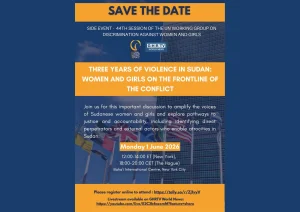 Three Years of Violence in Sudan: Women and Girls on the Frontline of the Conflict. – Livestream